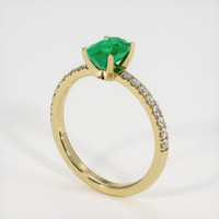 Emerald Ring 0.81 Ct., 18K Yellow Gold Preview