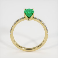 0.80 Ct. Emerald Ring, 18K Yellow Gold 3