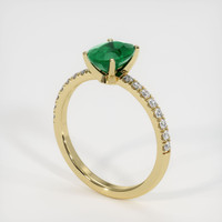 Emerald Ring 1.00 Ct. 18K Yellow Gold Preview