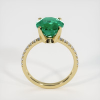 3.36 Ct. Emerald Ring, 18K Yellow Gold 3