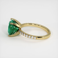 3.36 Ct. Emerald Ring, 18K Yellow Gold 4