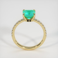 1.36 Ct. Emerald Ring, 18K Yellow Gold 3