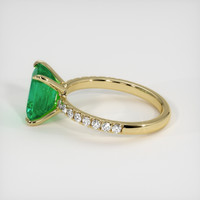 2.22 Ct. Emerald Ring, 18K Yellow Gold 4