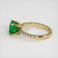 1.43 Ct. Emerald Ring, 18K Yellow Gold 4