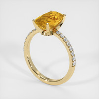 3.00 Ct. Gemstone Ring, 18K Yellow Gold 2