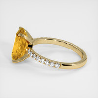 3.00 Ct. Gemstone Ring, 18K Yellow Gold 4