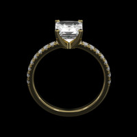 1.20 Ct. Gemstone Ring, 18K Yellow Gold 3