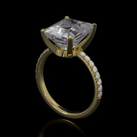 4.74 Ct. Gemstone Ring, 18K Yellow Gold 2