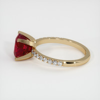 3.15 Ct. Ruby Ring, 18K Yellow Gold 4