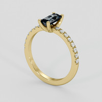 0.89 Ct. Bi Color Sapphire Ring, 18K Yellow Gold 2