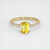 1.78 Ct. Yellow Sapphire Ring, 18K Yellow Gold 1