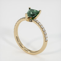 0.93 Ct. Sapphire Ring, 18K Yellow Gold 2