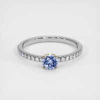0.43 Ct. Sapphire Ring, 14K Yellow & White 1