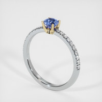 0.43 Ct. Sapphire Ring, 14K Yellow & White 2