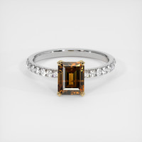 1.57 Ct. Gemstone Ring, 14K Yellow & White 1