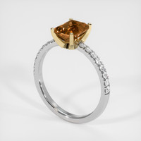 1.57 Ct. Gemstone Ring, 14K Yellow & White 2