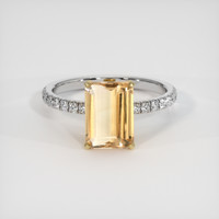 2.94 Ct. Gemstone Ring, 14K Yellow & White 1