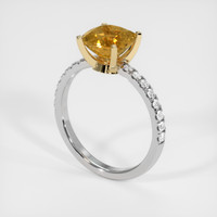 2.13 Ct. Gemstone Ring, 14K Yellow & White 2