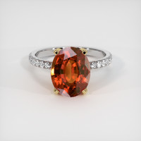 5.16 Ct. Gemstone Ring, 14K Yellow & White 1