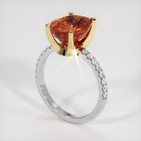 5.16 Ct. Gemstone Ring, 14K Yellow & White 2