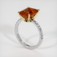 4.55 Ct. Gemstone Ring, 14K Yellow & White 2