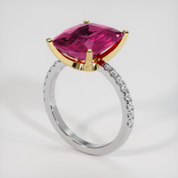 6.33 Ct. Gemstone Ring, 14K Yellow & White 2