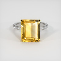 4.87 Ct. Gemstone Ring, 14K Yellow & White 1