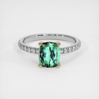 1.58 Ct. Gemstone Ring, 14K Yellow & White 1