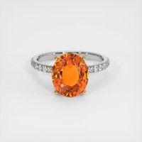 6.15 Ct. Gemstone Ring, 14K Yellow & White 1