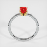 0.99 Ct. Ruby Ring, 14K Yellow & White 3