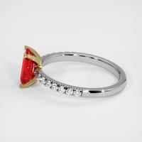 1.20 Ct. Ruby Ring, 14K Yellow & White 4