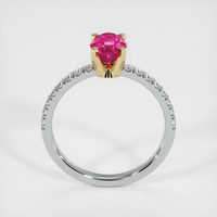 0.94 Ct. Ruby Ring, 14K Yellow & White 3