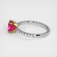 0.94 Ct. Ruby Ring, 14K Yellow & White 4