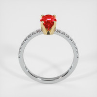 1.31 Ct. Ruby Ring, 14K Yellow & White 3