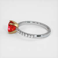 1.31 Ct. Ruby Ring, 14K Yellow & White 4