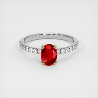 Ruby Ring 1.04 Ct., 14K Yellow White Preview