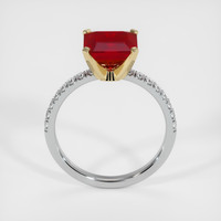 2.92 Ct. Ruby Ring, 14K Yellow & White 3