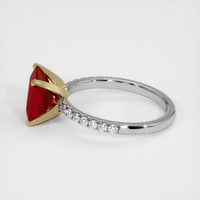 2.92 Ct. Ruby Ring, 14K Yellow & White 4