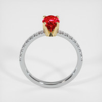 1.02 Ct. Ruby Ring, 14K Yellow & White 3