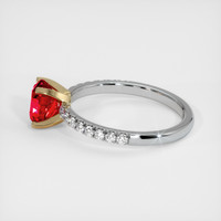 1.02 Ct. Ruby Ring, 14K Yellow & White 4