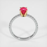 1.03 Ct. Ruby Ring, 14K Yellow & White 3