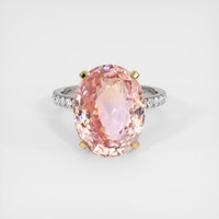 12.01 Ct. Sapphire Ring, 14K Yellow & White 1