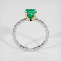 1.55 Ct. Emerald Ring, 18K Yellow & White 3
