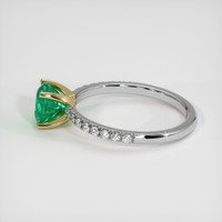 1.55 Ct. Emerald Ring, 18K Yellow & White 4
