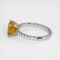 2.13 Ct. Gemstone Ring, 18K Yellow & White 4