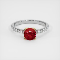 Ruby Ring 1.12 Ct. 18K Yellow White Preview