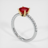 Ruby Ring 1.12 Ct. 18K Yellow White Preview