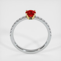 0.61 Ct. Ruby Ring, 18K Yellow & White 3