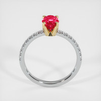 Ruby Ring 1.04 Ct., 18K Yellow White Preview