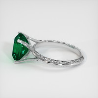 3.16 Ct. Emerald Ring, Platinum 950 4